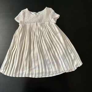 Cherokee Girls Dress 3T‎ Ivory Lace Top Pleated Skirt Party Special Occasion